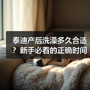 泰迪产后洗澡多久合适？新手必看的正确时间与注意事项（图3）