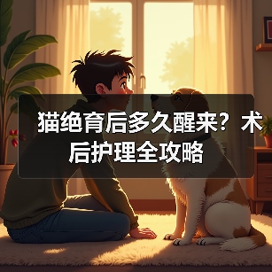 猫绝育后多久醒来？术后护理全攻略（图3）