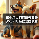 三个月大狗狗每天要睡多久？科学解答睡眠需求（图1）