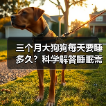 三个月大狗狗每天要睡多久？科学解答睡眠需求（图3）