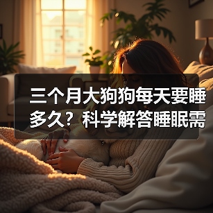 三个月大狗狗每天要睡多久？科学解答睡眠需求（图4）