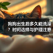 狗狗出生后多久能洗澡？时间选择与护理注意事项（图2）