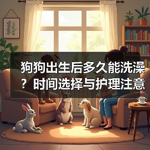 狗狗出生后多久能洗澡？时间选择与护理注意事项（图1）