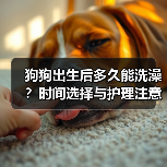 狗狗出生后多久能洗澡？时间选择与护理注意事项（图4）