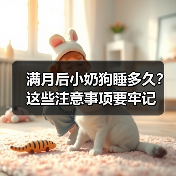 满月后小奶狗睡多久？这些注意事项要牢记（图4）
