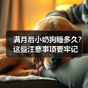 满月后小奶狗睡多久？这些注意事项要牢记（图3）