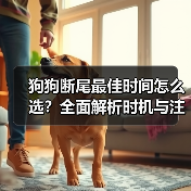 狗狗断尾最佳时间怎么选？全面解析时机与注意事项（图2）