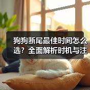 狗狗断尾什么时候做最安全？如何科学选择最佳时间