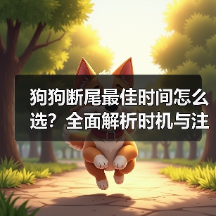 狗狗断尾最佳时间怎么选？全面解析时机与注意事项（图3）
