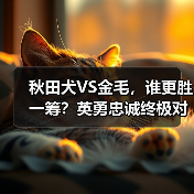 秋田犬VS金毛，谁更胜一筹？英勇忠诚终极对决（图2）