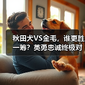 秋田犬VS金毛，谁更胜一筹？英勇忠诚终极对决（图3）