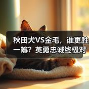 秋田犬VS金毛，谁更胜一筹？英勇忠诚终极对决（图4）