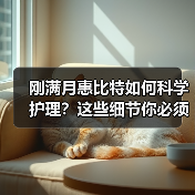 刚满月惠比特如何科学护理？这些细节你必须知道（图3）