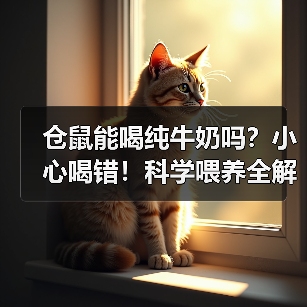 仓鼠能喝纯牛奶吗？小心喝错！科学喂养全解析（图2）