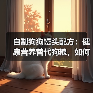 自制狗狗馒头配方：健康营养替代狗粮，如何正确制作？