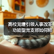 党建引领高效治理，教职工功能型党支部如何服务发展？