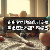 狗狗为何总爱钻角落？这些原因你都了解吗？