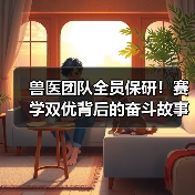 四位兽医保研学霸的奋斗故事，雄鹰杯背后的成长密码