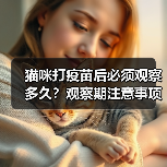 猫咪打疫苗后必须观察多久？观察期注意事项全解析