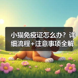 小猫免疫证怎么办？详细流程+注意事项全解析（图2）