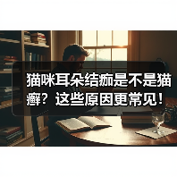 猫咪耳朵结痂是不是猫癣？这些原因更常见！
