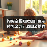 狗狗空腹呕吐咖啡色液体怎么办？原因及处理方法
