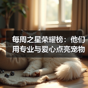 每周之星荣耀榜：他们用专业与爱心点亮宠物健康之路