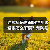 猫疱疹病毒弱阳性测试结果怎么解读？预防与影响全解析