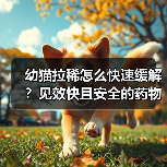 幼猫拉稀怎么快速缓解？见效快且安全的药物推荐（图4）