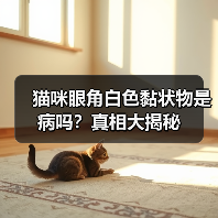 猫咪眼角白色黏状物是病吗？真相大揭秘