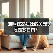 猫咪在家独处该关笼子还是放自由？（图4）