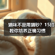 猫咪不愿用猫砂？15招教你培养正确习惯