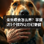 金鱼喂食怎么养？掌握这5个技巧让它们更健康！