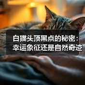白猫头顶黑点的秘密：幸运象征还是自然奇迹？（图2）