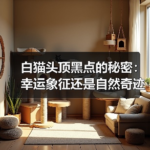 白猫头顶黑点的秘密：幸运象征还是自然奇迹？（图4）