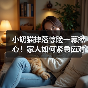 小奶猫摔落惊险一幕揪心！家人如何紧急应对？（图2）