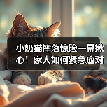 小奶猫摔落惊险一幕揪心！家人如何紧急应对？（图4）