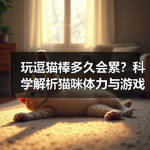 玩逗猫棒多久会累？科学解析猫咪体力与游戏时长