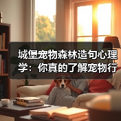 城堡宠物森林造句心理学：你真的了解宠物行为吗？（图2）