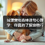 城堡宠物森林造句心理学：你真的了解宠物行为吗？（图3）