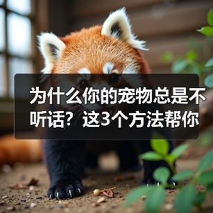 为什么你的宠物总是不听话？这3个方法帮你解决