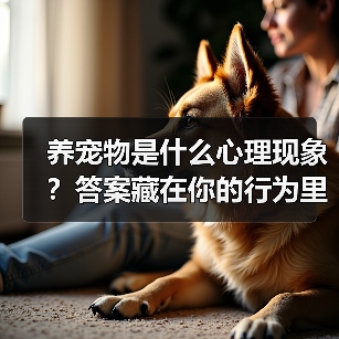 养宠物是什么心理现象？答案藏在你的行为里（图1）
