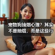 宠物狗抽烟心理？其实不是抽烟，而是这些行为在“模仿”！