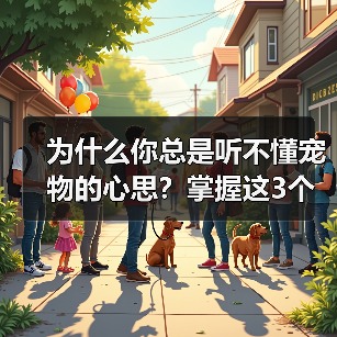 为什么你总是听不懂宠物的心思？掌握这3个技巧轻松沟通