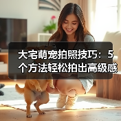大宅萌宠拍照技巧：5个方法轻松拍出高级感宠物照片