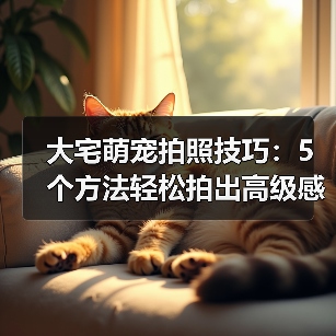 大宅萌宠拍照技巧：5个方法轻松拍出高级感宠物照片（图4）