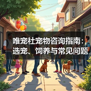 唯宠社宠物咨询指南：选宠、饲养与常见问题全解析2026（图3）