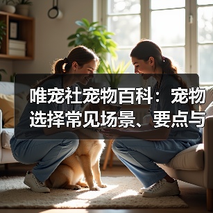 唯宠社宠物百科：宠物选择常见场景、要点与注意事项指南（图2）