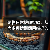 宠物日常护理经验：从需求判断到使用维护的5个方法