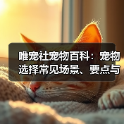 唯宠社宠物百科：宠物选择常见场景、要点与注意事项指南